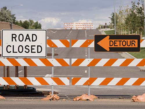 Graphics - Road Closed-Detour